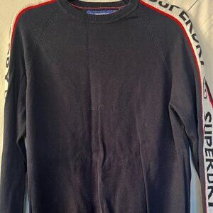 Superdry Mens Athletic SD Crew Neck Navy Jumper Size L